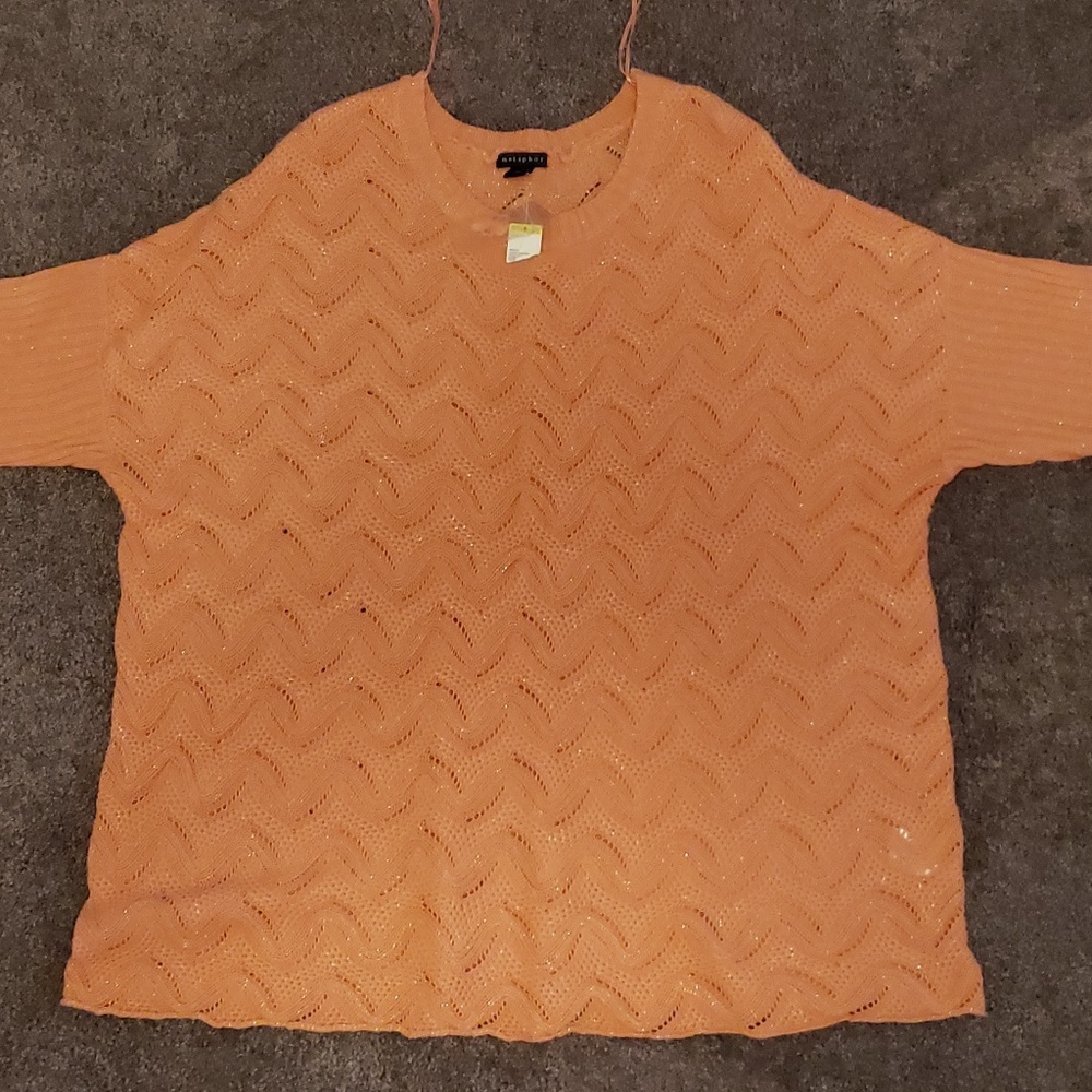 BUNDLE of 2 NWT (coral) & NWOT (mint "crochet" top